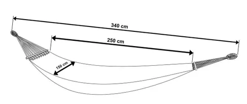 купить Гамак Royokamp Hammock (1031170) XXL Grey в Кишинёве 