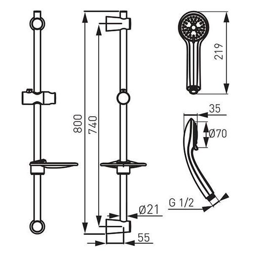 купить Душевая панель Ferro N310 в Кишинёве 