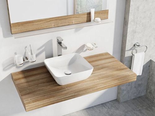 cumpără Lavoar Ravak UNI 380 S Slim 380x380x125mm White XJX01138001 în Chișinău 