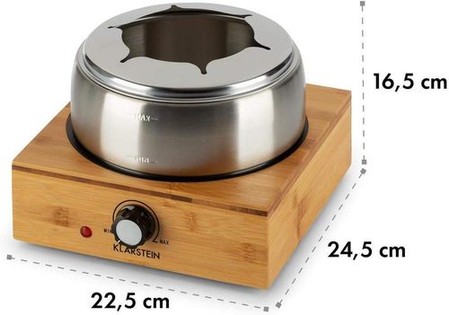 купить Плита электрическая настольная Klarstein Набор для фондю Bambus Fondue Bamboo/Inox в Кишинёве 