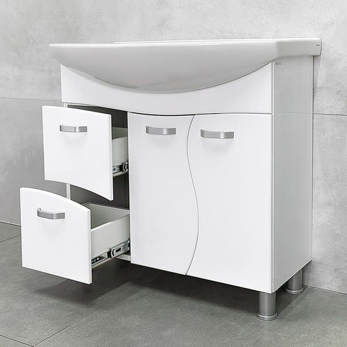 купить Шкаф под умывальник Bayro Demo Zenon 860 белый в Кишинёве 