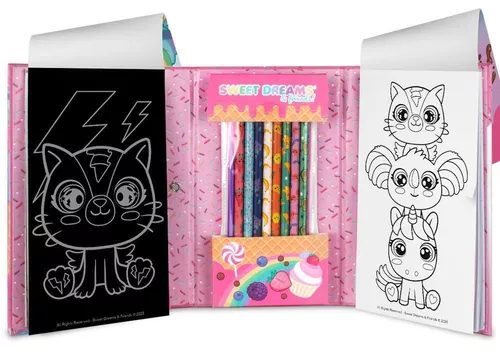 cumpără Set de creație KiDS Licensing KL11699 Sweet Dreams 2in1 activity pad with pencils în Chișinău 