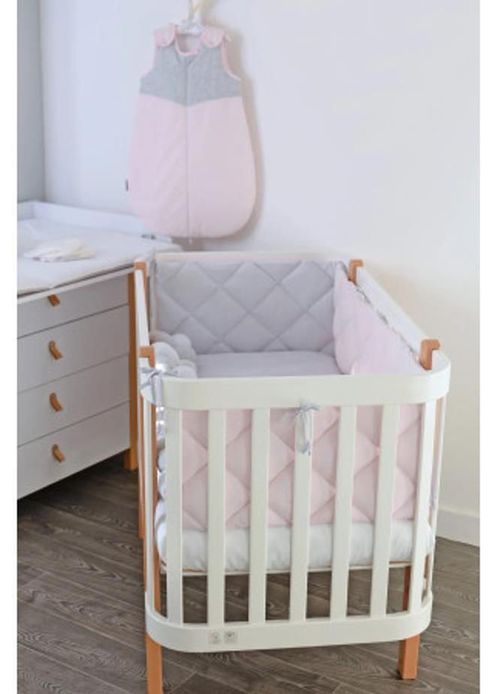 cumpără Protecție laterală pentru pătuț Veres 154.01.04 бампер на 3 стороны розово серый în Chișinău 