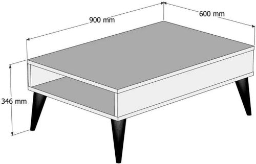 купить Журнальный столик Trendy The best, кремовый 90x34x60 см в Кишинёве 
