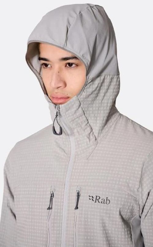 cumpără Îmbrăcăminte sport Rab Scurta barbati Ascendor Pro Hoody Light Zinc L (QDB-87-LZN-LRG) în Chișinău 