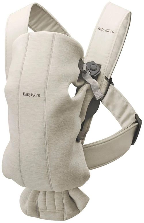 купить Кенгуру BabyBjorn 021087E1 Mini 3D Jersey, Light Beige в Кишинёве 