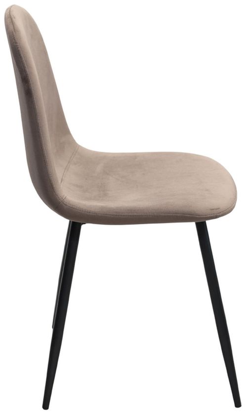 cumpără Scaun Deco C-710 Catifea + Black Legs Brown (HLR-49) în Chișinău 