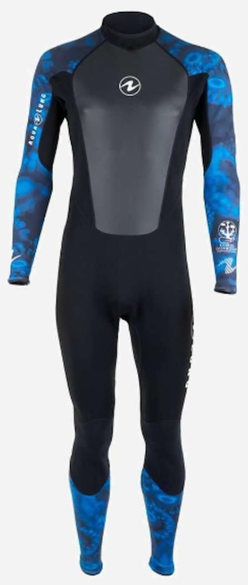 купить Аксессуар для плавания AquaLung Costum scufundare neopren HYDROFLEX FS 3MM CAM BLU M L в Кишинёве 