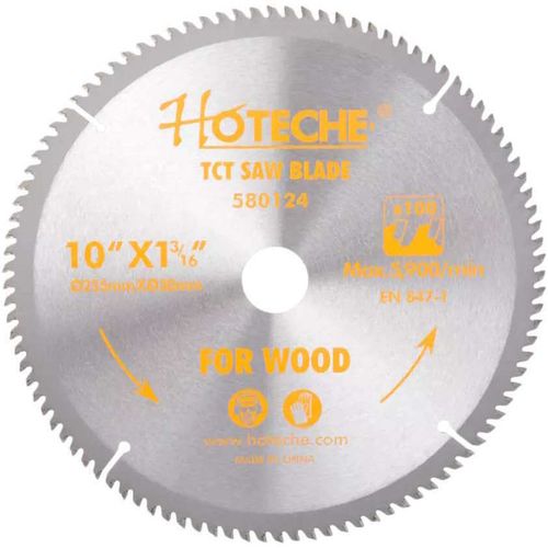 cumpără Disc de tăiere Hoteche 580124 Pânză circulară pentru lemn 255*30mm*100T în Chișinău 