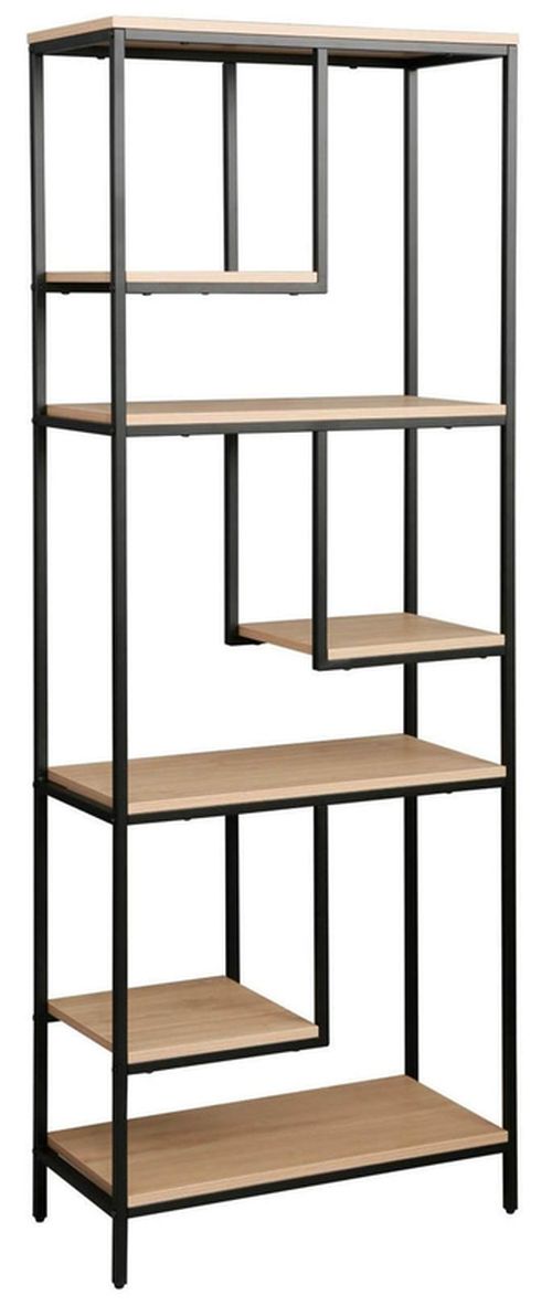 купить Офисный стеллаж Deco Aries Plus 63.5x30.5x176.5H Oak/Black в Кишинёве 