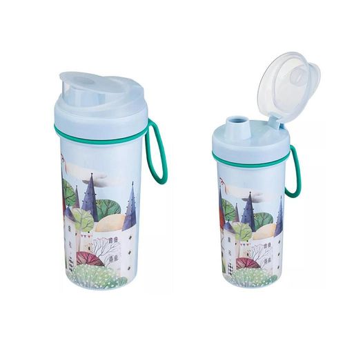cumpără Sticlă apă Бытпласт 56901 Plastishka 0.4L, plastic, bucla, albastru deschis în Chișinău 
