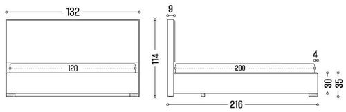 купить Кровать my-STYLE my-Sia 120x200 (P15D12M08) в Кишинёве 