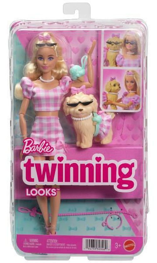 купить Кукла Barbie JFP36 Ținute Asortate, blondă cu cățeluș в Кишинёве 