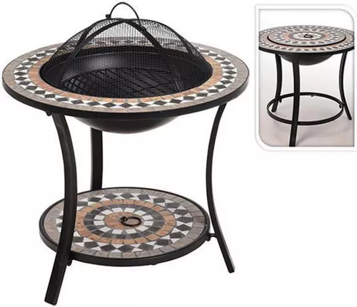 cumpără Grătar Holland 44834 Ambiance Барбекю круглый на ножках Mozaic D44cm, H58cm în Chișinău 