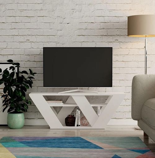 cumpără Comodă TV Trendy Pipralla, Alb 110x40x30cm în Chișinău 