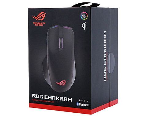 купить ASUS ROG Chakram RGB Wireless Gaming Mouse, Qi charging, programmable joystick, wired/2.4GHz/Bluetooth, 16000 dpi sensor, Aura Sync lighting в Кишинёве 