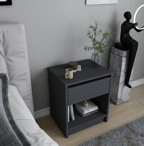 купить Тумбочка Trendy Sheridan, Antracit, 45x53x36cm в Кишинёве 