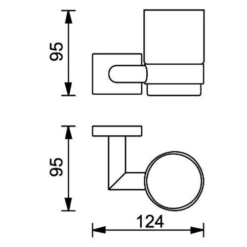 купить Стакан для зубных щёток Ferro Elis 66406.0 в Кишинёве 