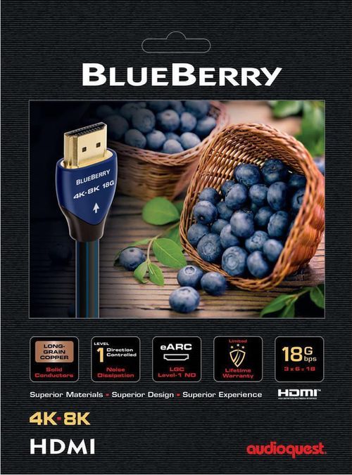 купить Кабель для AV Audioquest BlueBerry 18 4K-8K 3.0m в Кишинёве 