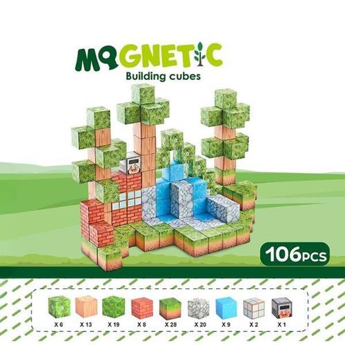 cumpără Set de construcție Essa CH1324 Set de construcție din cuburi magnetice, 106elem în Chișinău 