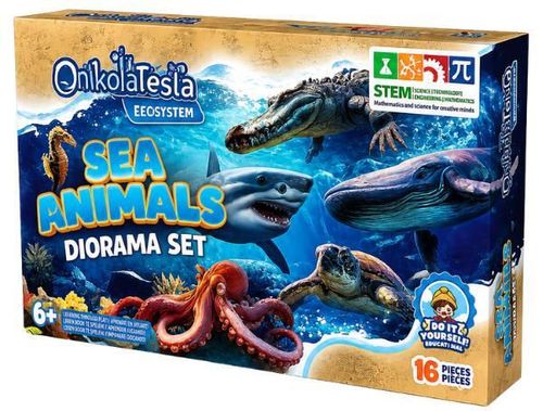 купить Набор для творчества Play Toys 3486 DIY Lumea Marină, dioramă cu nisip cinetic (Nikola Tesla) в Кишинёве 