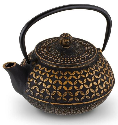 купить Чайник заварочный Konighoffer Hanako 0.8L Gold/Black в Кишинёве 