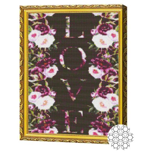 купить Картина по номерам Art Gallery GA84566 Mozaic cu diamante 40x50cm Poster LOVE в Кишинёве 