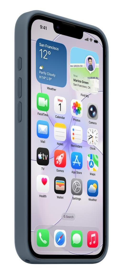 купить Чехол для смартфона Apple iPhone 17e Silicone MagSafe Blue MHWE4 в Кишинёве 