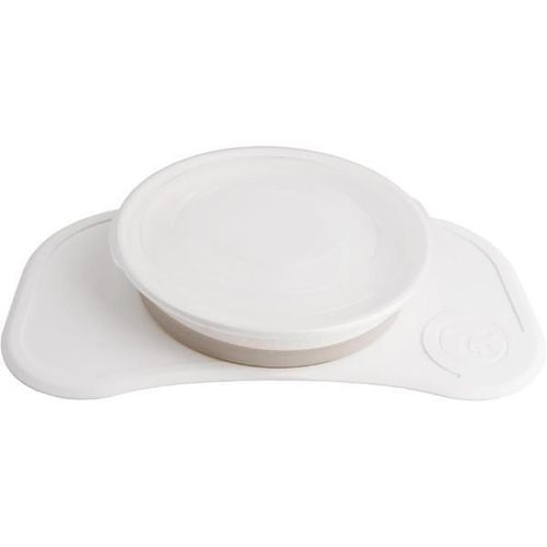 купить Посуда для кормления U-Grow 78443 Set anti-alunecare cu farfurie Twistshake Click-Mat, alb в Кишинёве 