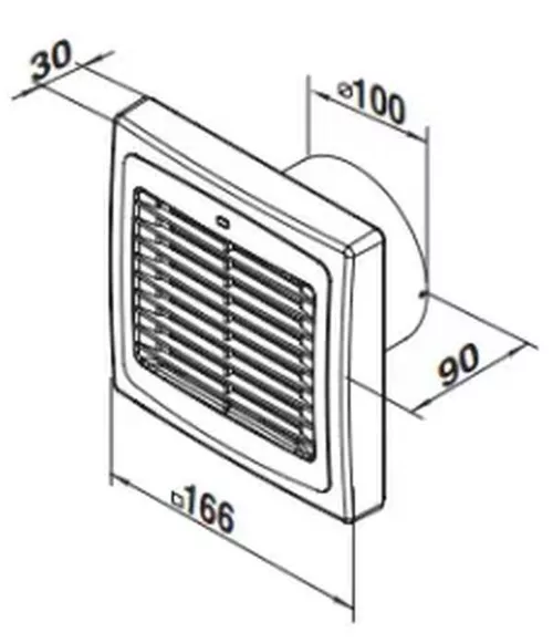 cumpără Ventilator de evacuare Ventika MATIC D 100 AA 18 W WC (Cronometrul) în Chișinău 