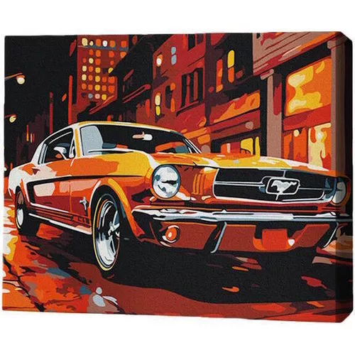 купить Картина по номерам BrushMe RMG0039FC 30x40 см (без коробки) Ночная скорость в Кишинёве 