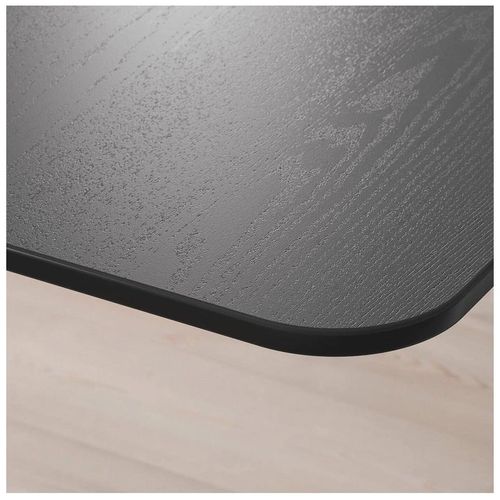 cumpără Masă de birou Ikea Bekant furnir frasin 140x60 (Negru) în Chișinău 