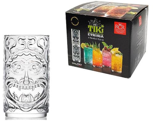 купить Посуда для напитков Promstore 23190 Set pahare Tiki Etruria 4buc, 450ml в Кишинёве 
