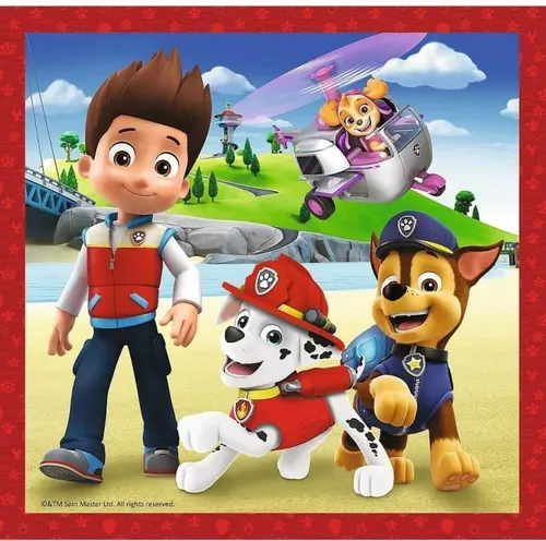 купить Головоломка Trefl 34867 Puzzles 3n1 Paw Patrol Happy Dogs в Кишинёве 