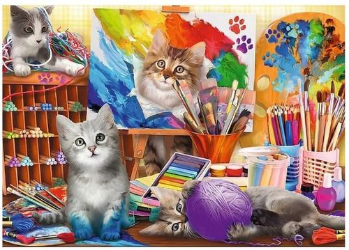 купить Пазл Trefl 37530 Puzzle 2x500. Arta Picturii в Кишинёве 