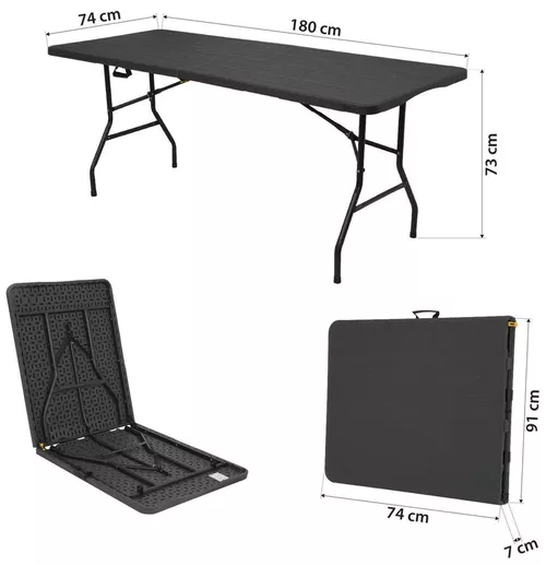 cumpără Mobilier pentru camping Nils NC1618-B Abisal Camping Table Black în Chișinău 