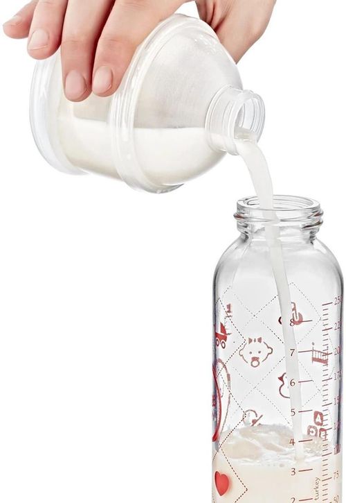 cumpără Container alimentare BabyJem 545 Recipient lapte praf cu 3 compartimente Alb în Chișinău 