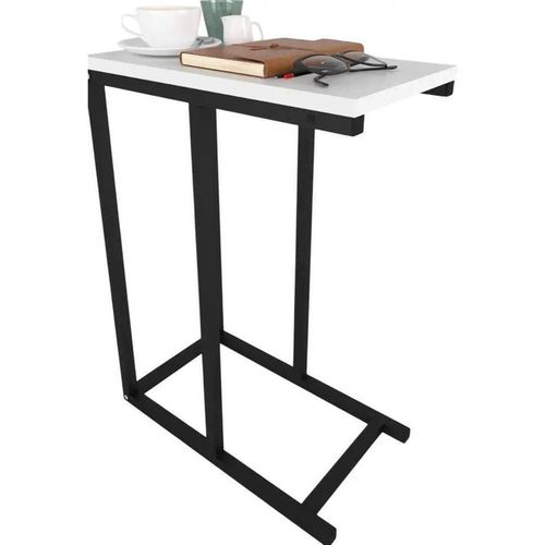 cumpără Măsuţă cafea Nex Home Masuta laterala, metal 45x25 cm, Alb (22-45-01) în Chișinău 