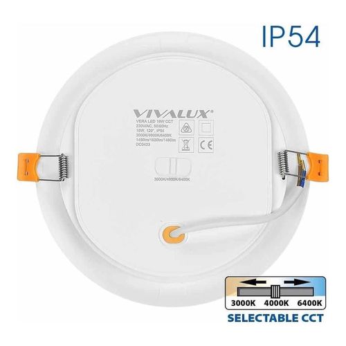 купить Освещение для помещений Vivalux 75342 Spot VERA, 18W, 3000K-6400K, 1520Lm, IP54, alb (VIV004756) в Кишинёве 