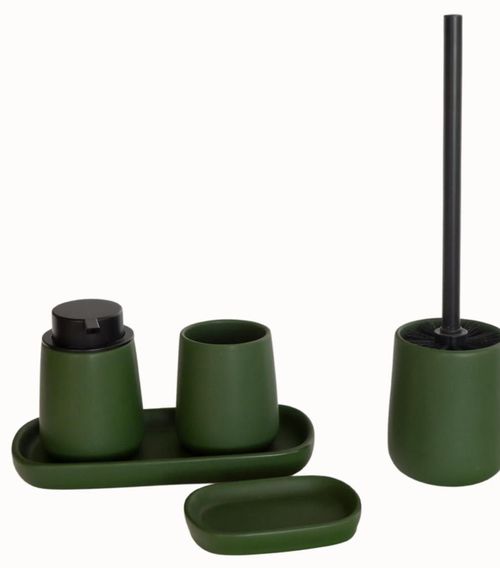 купить Аксессуар для ванной Bisk 08364 din ceramica NERO verde в Кишинёве 