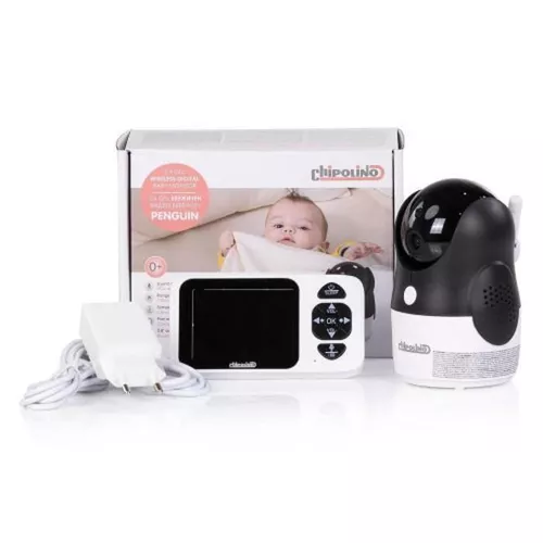 купить Видеоняня Chipolino VIBEFPE02501WH Penguin 2.8 LCD display в Кишинёве 