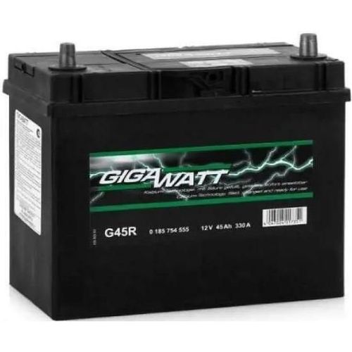 cumpără Acumulator auto Gigawatt 45AH 330A(JIS) (238x129x227) S4 020 тонкая клема (0185754555) în Chișinău 
