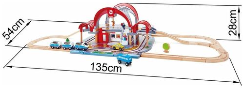 купить Конструктор Hape E3725 Set joc Stația Grand City в Кишинёве 