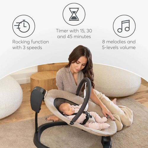 cumpără Leagăn pentru bebeluși Kikka Boo 31005010096 Leagan electric Zazu Grey în Chișinău 