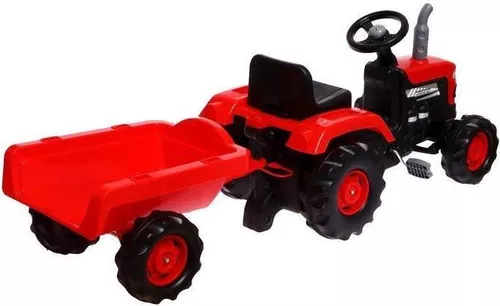 cumpără Vehicul pentru copii Dolu 8153 Tractor cu pedale cu remorca în Chișinău 