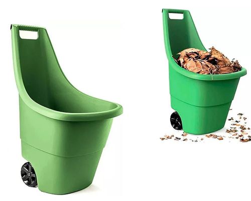 купить Тачка Keter 57678 Easy Go Breeze 50L, cu 2 roti, verde, plastic в Кишинёве 