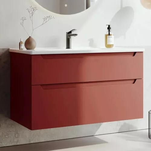 cumpără Dulap pentru lavoar Orka Messina 100 Tuscan Red în Chișinău 