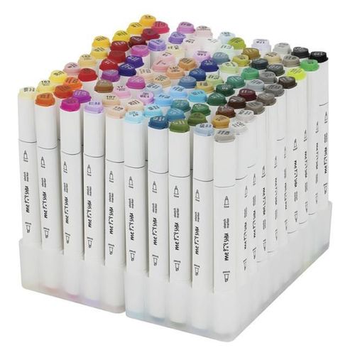 cumpără Set de creație miscellaneous MS_53455 Set de markere pentru sketching Meshu 100 culori, husa cu fermoar în Chișinău 