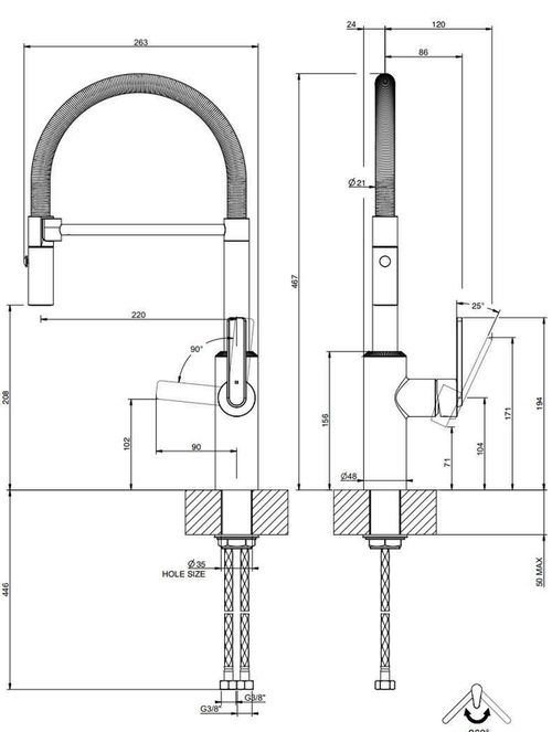 cumpără Bateria bucătărie Gessi 60960-149 Finox Br Nickel în Chișinău 