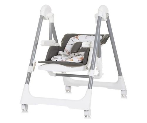 cumpără Scaun de masă Chipolino STHMS02401AS Milk Shake Ash Grey 2in1 în Chișinău 